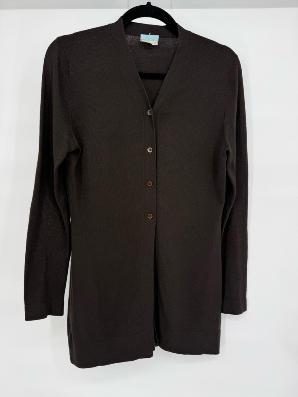 Vintage Urchin Cardigan Longline Button Front Minimalist Preppy Classic Layering